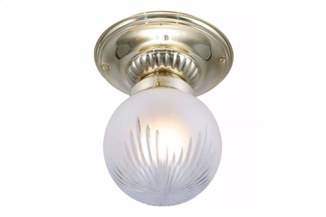 PAPA 8/22 - Handmade brass ceiling lamp by Patinas Lighting - view 2